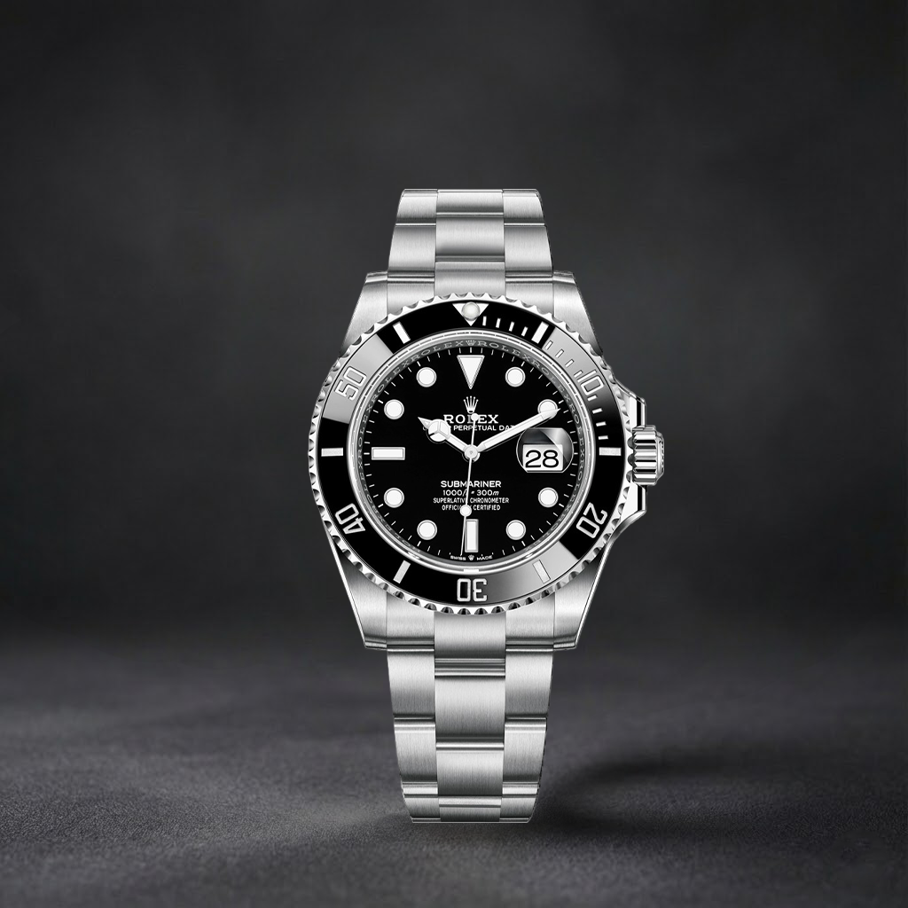 Luxury Swiss Watch | Submariner | Automatic Diver | Black Dial | 904L Stainless Steel Oyster Bracelet | Ceramic Bezel