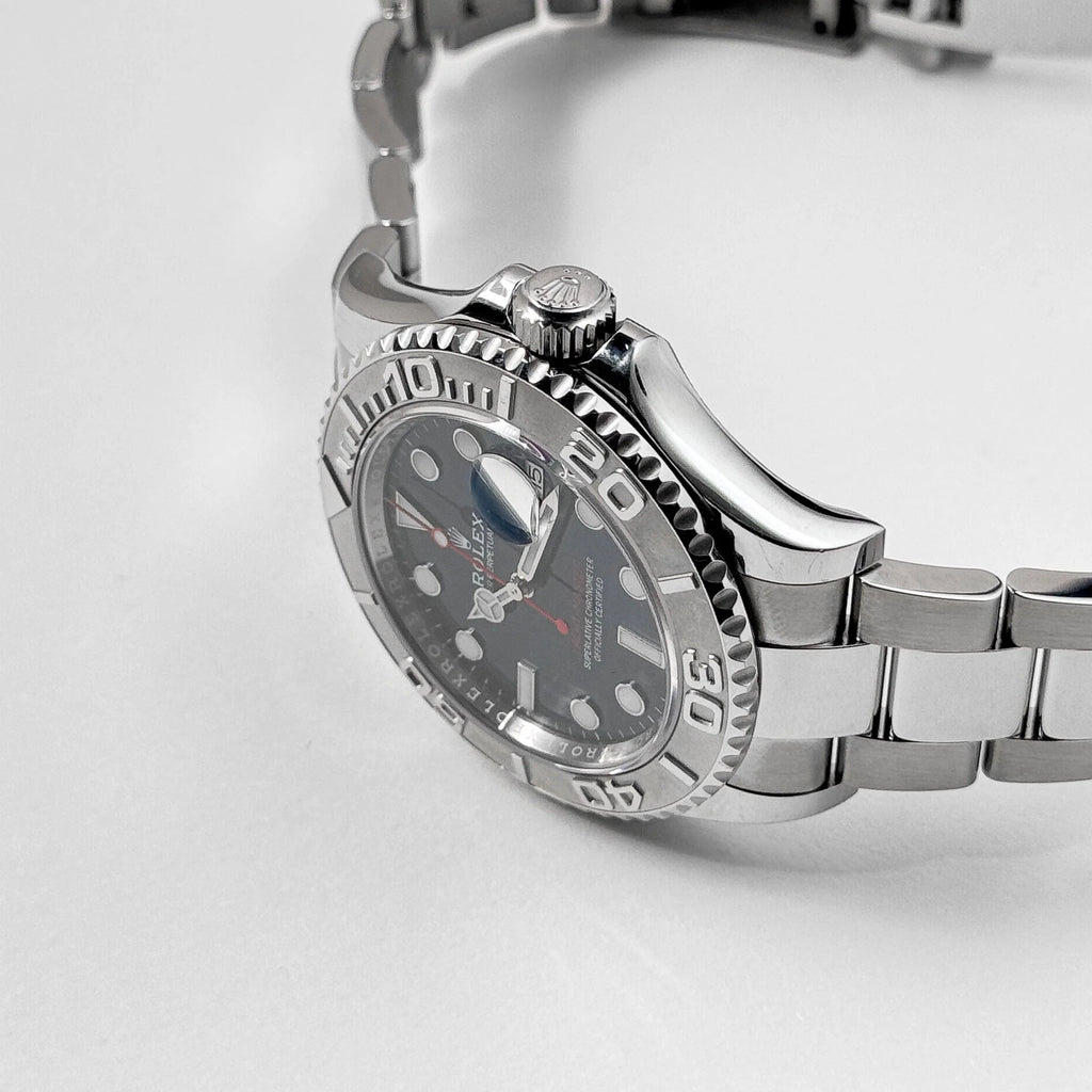 Luxury Swiss Watch | Automatic Movement | Blue Sunburst Dial  | Rotating Bezel | Stainless Steel Case & Bracelet