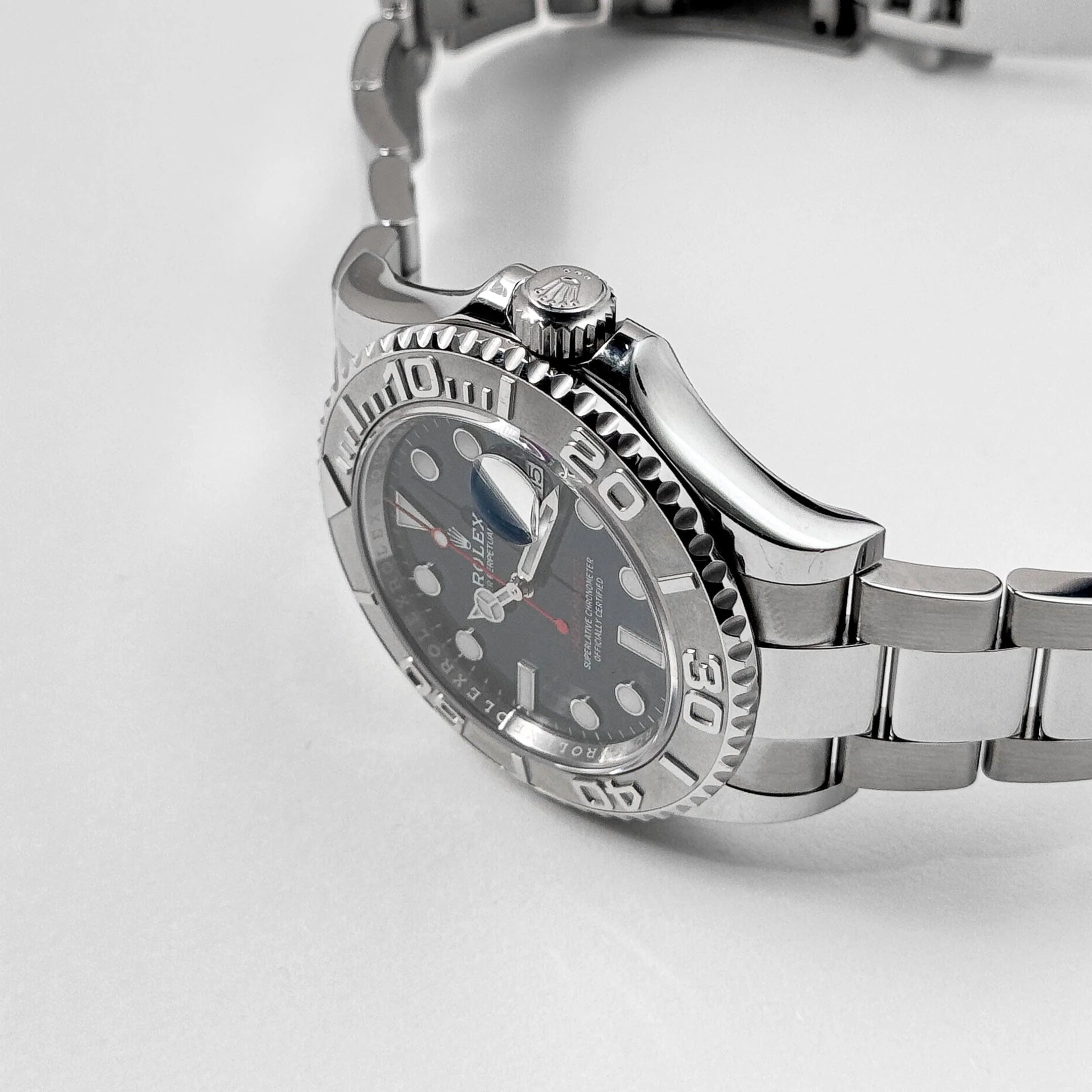 Luxury Swiss Watch | Automatic Movement | Blue Sunburst Dial  | Rotating Bezel | Stainless Steel Case & Bracelet