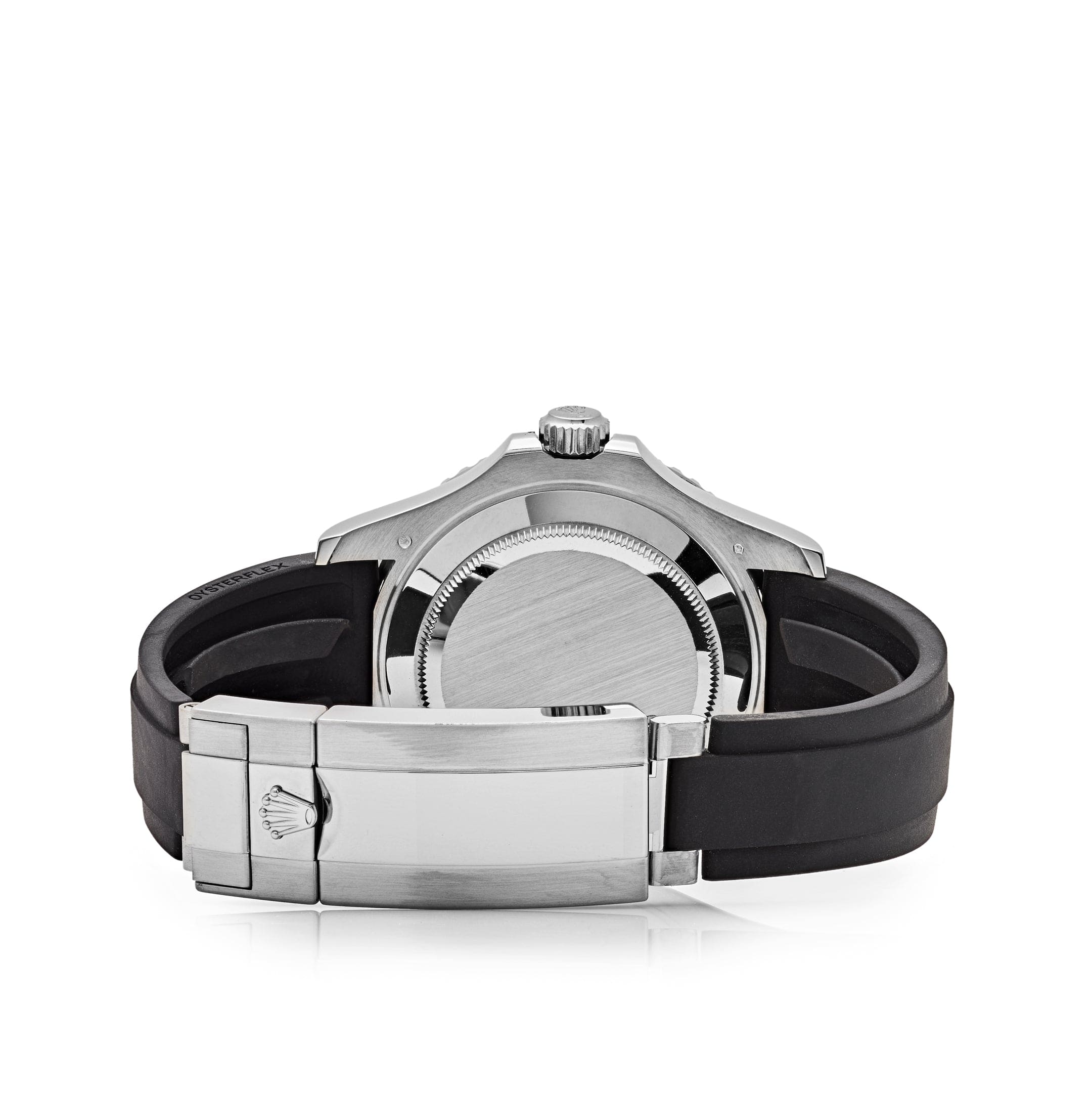 Luxury Swiss Watch | Automatic Movement | Black Dial with Luminous Hour Markers | Stainless Steel Case | Black Rubber Strap