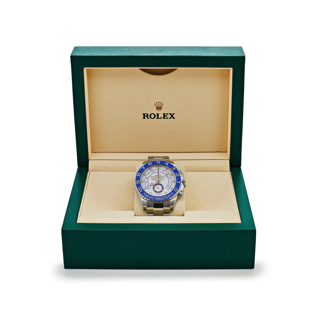 Luxury Swiss Watch | Automatic Movement | White Dial with Blue Accents | Blue & White Bezel | Stainless Steel Case