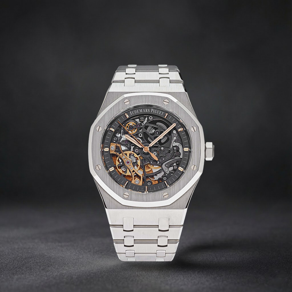 Luxury Swiss Watch | Automatic Movement | Openworked Dial | Stainless Steel Case |  Stainless Steel Bracelet | Exhibition Mechanical Design