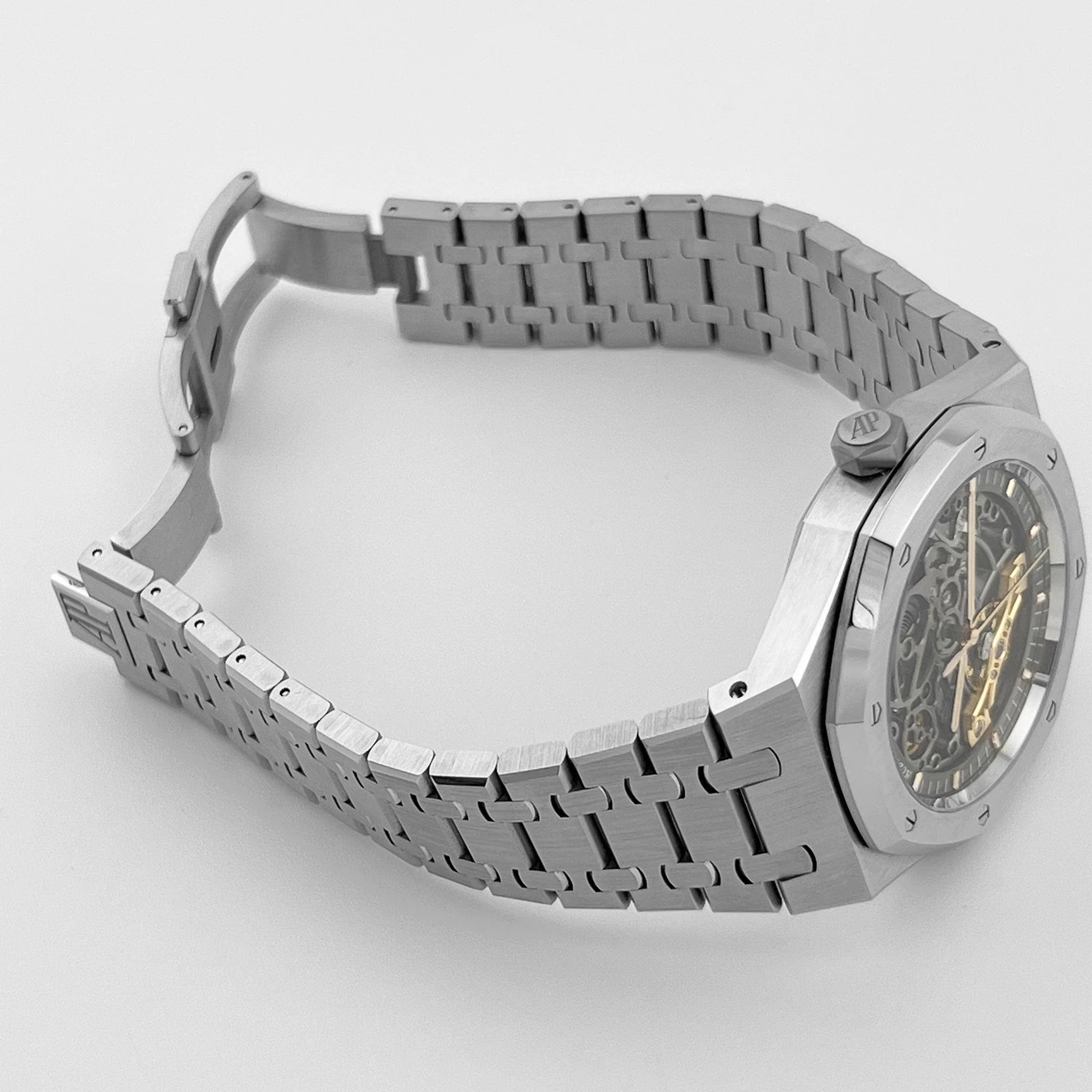 Luxury Swiss Watch | Automatic Movement | Openworked Dial | Stainless Steel Case |  Stainless Steel Bracelet | Exhibition Mechanical Design