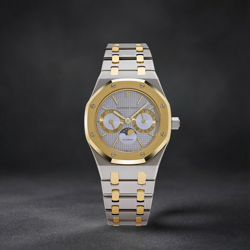 Luxury Swiss Watch | Automatic Movement | Stainless Steel Case | Stainless Steel Bracelet | Day-Date & Moonphase Display