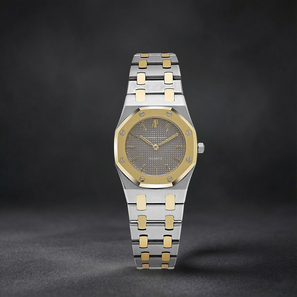 Luxury Swiss Watch | Automatic Movement | Stainless Steel Case | Integrated Two-Tone Bracelet | Classic Dress Style