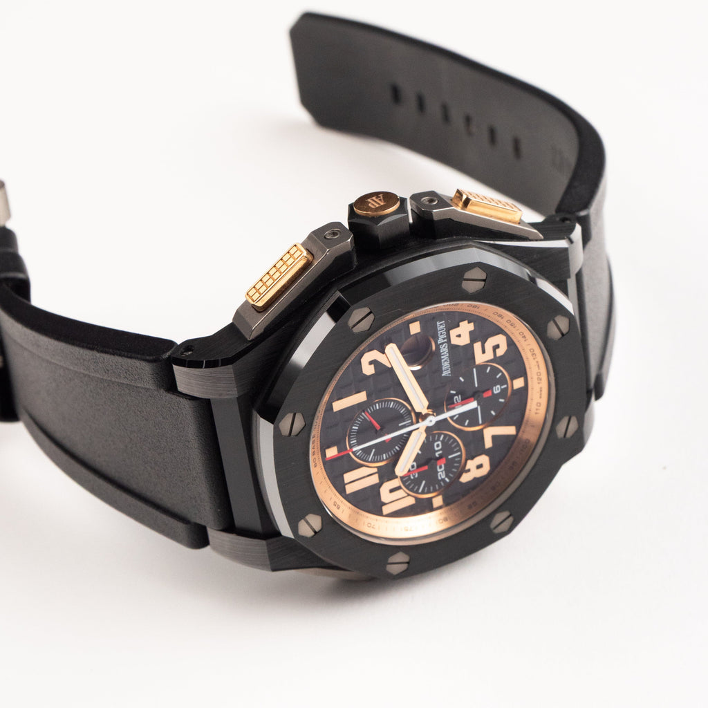 Luxury Swiss Watch | Automatic Movement | Black Multi-Subdial Dial | Black Case | Rubber Strap | Date Display