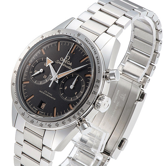 Swiss Luxury Watch | Automatic Watch | Vintage Black Dial | Tachymeter Bezel | Stainless Steel Bracelet