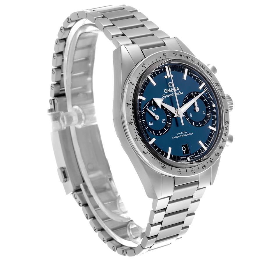 Swiss Luxury Watch | Automatic Watch |Blue Dial with Two Subdials | Tachymeter Bezel | Stainless Steel Bracelet