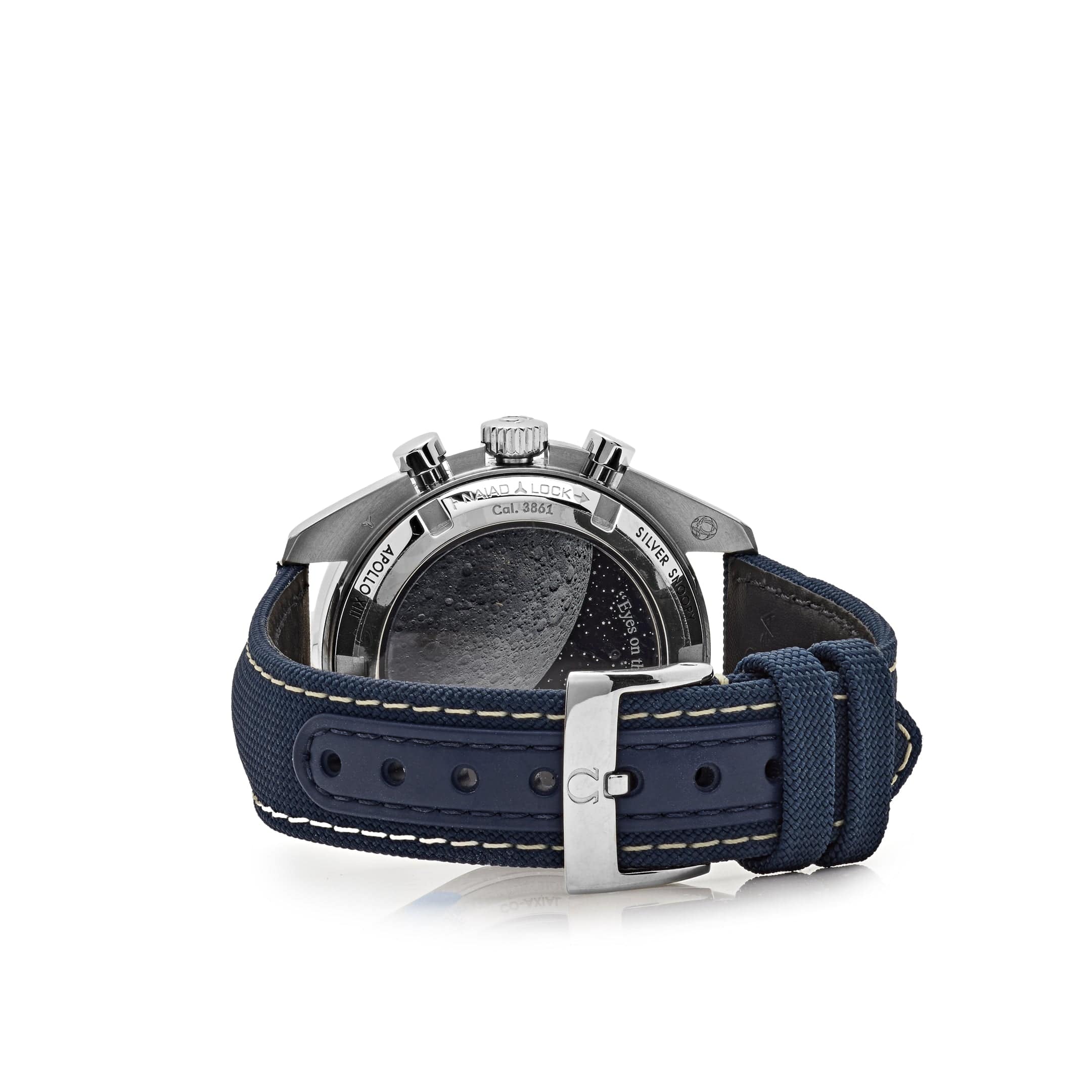 Swiss Luxury Watch | Automatic Watch |White Dial with Blue Subdials | Tachymeter Bezel | Three Subdials Layout