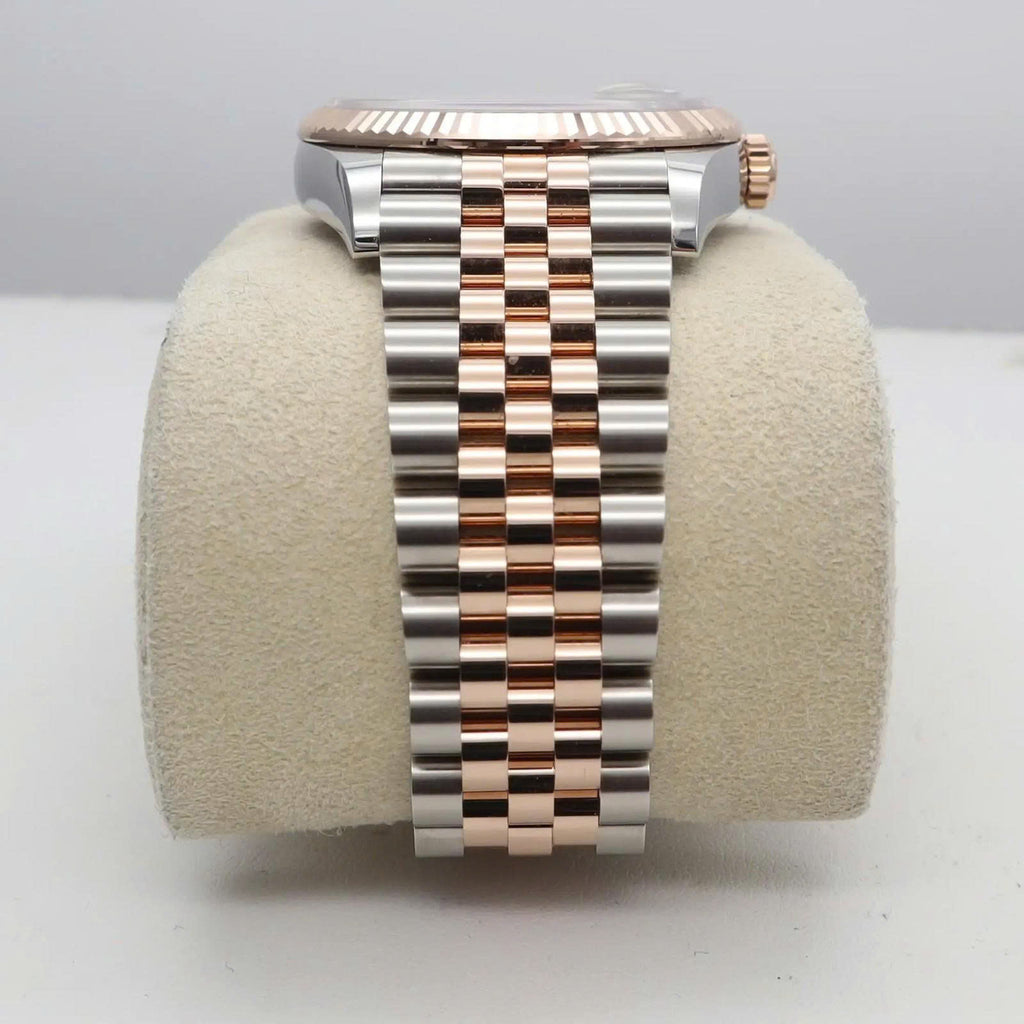 Luxury Swiss Watch | Datejust | Automatic | White Dial with Roman Numerals | 904L Stainless Steel Jubilee Bracelet | Fluted Bezel